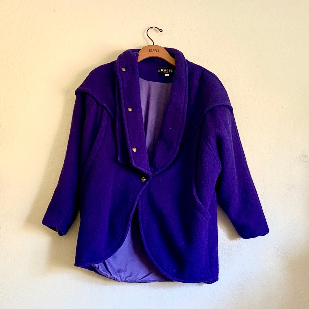 Vintage Purple Wool Coat